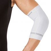 Zensah Compression Tennis Elbow Sleeve for Elbow Tendonitis, Tennis Elbow, Golfer's Elbow, Medium,White