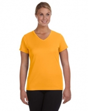 Augusta Sportswear Ladies' Moisture-Wicking V-Neck T-Shirt - GOLD - XS