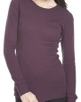 Next Level Apparel Ladies Soft Long-Sleeve Thermal T-Shirt, Plum, Small
