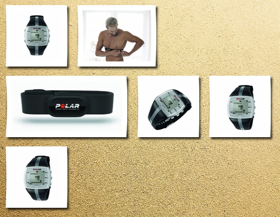 Polar ft7 men's heart rate monitor watch m- xxl strap (black / silver)