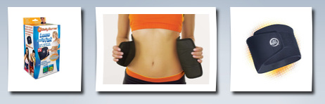 2 Elevens belly burner weight loss belt, black,