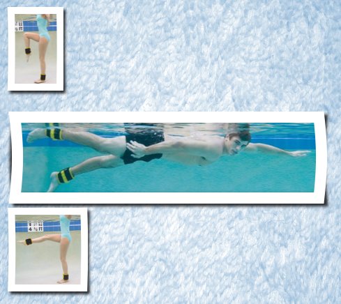 All Pro aqua power ankle swim weights, 5 lb. set