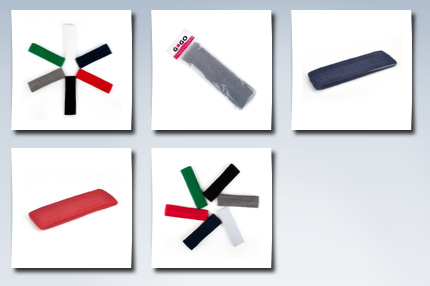 GOGO thick solid color headbands, 6 pieces assorted colors