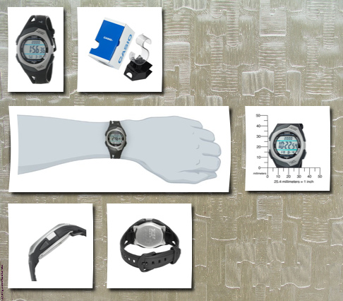 Casio men's  runner eco friendly digital watch