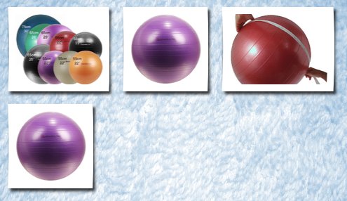 Isokinetics brand exercise ball anti-burst 55cm/22 purple