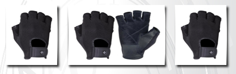Harbinger power stretchback glove (black, )