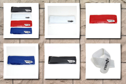 Cosmos ® 4 pcs different color cotton sports basketball headband /sweatband head sweat band/brace