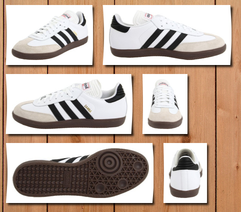 adidas men's samba classic soccer shoe,run white/black/run white,6.5 m us